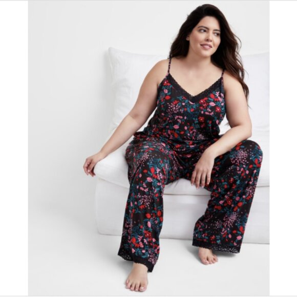 State of Day Women's Lace-Trim Camisole Pajama Set, M, NWT - Picture 2 of 3